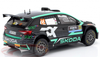 1/18 Ixo 2024 Skoda Fabia RS Rally2 #22 6th Safari Rallye Toksport WRT Gus Greensmith, Jonas Andersson Diecast Car Model