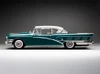 1/18 Sunstar 1958 Buick Limited Riviera Coupe (Glacier White & Dark Turquoise Poly Blue) Diecast Car Model