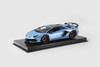 1/18 Runner Lamborghini Aventador SVJ Spider with Removable Top (Ice Blue) Car Model Limited 15 Pieces