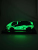 1/18 Runner Lamborghini Aventador SVJ Spider with Removable Top (Glow In The Dark Luminous Green) Car Model Limited 50 Pieces