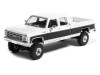 1/64 Ixo 1978 Chevrolet Silverado K30 Crew Cab Fleetside Lifted (Black & White) Diecast Car Model