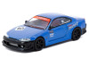 1/64 Tarmac Works Nissan VERTEX Silvia (S15) (Blue) Tarmac Works 10th Anniversary Diecast Car Model