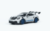 1/64 Minichamps 2024 Porsche 911 (992) GT3 RS Weissach Package (Grey with Blue Wheels) Diecast Car Model