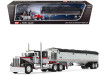 1/64 First Gear Kenworth® W900A with 36” Sleeper & 43’ Wilson® Pacesetter™ Grain Trailer (Grey & Viper Red) Diecast Model