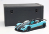 1/18 BBR & Almost Real Pagani Zonda Uno Coupe (Turquoise Blue & Carbon Fiber Diecast Car Model Luxury Packaging