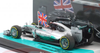 1/43 Minichamps 2014 Formula 1 Lewis Hamilton Mercedes F1 W05 #44 Winner Abu Dhabi GP Formula 1 World Champion 2014 Car Model