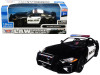 2018 Ford Mustang GT Police Black and White "Law Enforcement and Public Service" Series 1/24 Diecast Model Car by Motormax