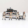 1/64 DBM 1959 Cadillac Ambulance Ecto-1 Ghostbusters Diecast Car Model with Figures (Cream)