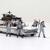 1/64 DBM 1959 Cadillac Ambulance Ecto-1 Ghostbusters Diecast Car Model with Figures (Grey)