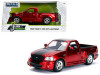 1999 Ford F-150 SVT Lightning Pickup Truck Candy Red with Black Stripes "Just Trucks" Series 1/24 Diecast Model Car by Jada