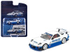 1/64 Poprace Mazda RX-7 RX7 (FD3S) (Blue & White) Diecast Car Model