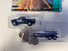 OPEN AS-IS 1/64 Johnny Lightning 1985 Toyota SR5 Pickup with Malibu Speed Boat Trailer (Blue) Diecast Models OPEN AS-IS 1/64 Johnny Lightning 1985 Toyota SR5 Pickup with Malibu Speed Boat Trailer (Blue) Diecast Models
