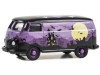 Volkswagen Type 2 Panel Van "Halloween 2025" Black and Purple with Graphics "Hobby Exclusive" Series 1/64 Diecast Model Car by Greenlight
