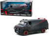 1/18 Greenlight 1983 GMC Vandura Black Weathered Version with Bullet Holes "The A-Team" (1983-1987) TV Series Diecast Car Model