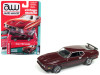 1972 Ford Mustang Mach 1 Maroon with Black Stripes Limited Edition to 2,016 pieces Worldwide 1/64 Diecast Model Car by Autoworld