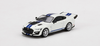 DEFECT 1/64 Mini GT Ford Mustang Shelby GT500 Dragon Snake Concept Oxford White with Blue Stripes & Graphics Limited Edition Diecast Car Model