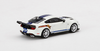 DEFECT 1/64 Mini GT Ford Mustang Shelby GT500 Dragon Snake Concept Oxford White with Blue Stripes & Graphics Limited Edition Diecast Car Model