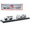 1/64 M2 Machines 1973 Chevrolet Cheyenne Super 10 4X4 & 1985 Chevrolet Camaro IROC-Z Coca-Cola Diecast Car Models