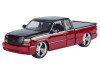 1/25 Motormax 2006 Chevrolet Silverado Extended Cab Custom (Red & Black) Diecast Car Models