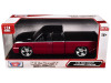 1/25 Motormax 2006 Chevrolet Silverado Extended Cab Custom (Red & Black) Diecast Car Models