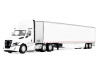 1/64 First Gear Freightliner® Fifth Generation Cascadia® Day Cab & 53’ Utility® Trailer with Skirts (White) Diecast Model
