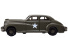 1942 Packard Clipper Touring Sedan "US Army Staff Car" Olive Drab 1/87 (HO) Scale Diecast Model Car by Oxford Diecast