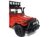 Toyota FJ40 Land Cruiser Red "4x4 Overlanders" Series 1/24 Diecast Model Car by Motormax