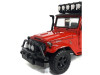 Toyota FJ40 Land Cruiser Red "4x4 Overlanders" Series 1/24 Diecast Model Car by Motormax