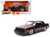 1987 Buick Grand National Black with Matt Red Hood and Stripes "Bigtime Muscle" Series 1/24 Diecast Model Car by Jada 1987 Buick Grand National Black with Matt Red Hood and Stripes "Bigtime Muscle" Series 1/24 Diecast Model Car by Jada