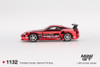 1/64 Mini GT Toyota Supra (A80) Top Secret GT-300 Top Secret (Chrome Red) Diecast Car Model