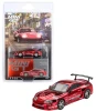 1/64 Mini GT Toyota Supra (A80) Top Secret GT-300 Top Secret (Chrome Red) Diecast Car Model