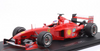 1/12 GP Replicas 1999 Formula 1 Michael Schumacher Ferrari F399 #3 2nd Brazilian GP Car Model with Driver Figure