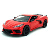 1/36 Kinsmart 2021 Chevrolet Corvette C8 5″ (Red) Diecast Car Model (new no retail box)