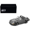 1/64 Poprace Porsche 911 964 Singer Targa (Dark Chrome Black) Diecast Car Model
