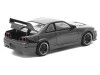 1/64 Poprace Nissan Skyline GT-R GTR R33 (Dark Chrome Black) Diecast Car Model