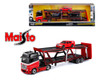 1/64 Maisto Mercedes-Benz Actros Trailer & 1990 Mercedes-Benz 190E (Red) Diecast Car Models 1/64 Maisto Mercedes-Benz Actros Trailer & 1990 Mercedes-Benz 190E (Red) Diecast Car Models