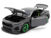 2024 Ford Mustang RTR Gray with Green Wheels "Bigtime Muscle" Series 1/24 Diecast Model Car by Jada 2024 Ford Mustang RTR Gray with Green Wheels "Bigtime Muscle" Series 1/24 Diecast Model Car by Jada