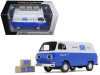 1960's Ford Econoline Van Blue with Three Boxes Ford Tractor Parts & Service 1/25 Diecast Model Car by First Gear