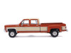 1/64 Ixo 1975 Chevrolet K30 Crew Dab Dually (Grecian Bronze & Santa Fe Tan Deluxe Two-Tone Diecast Car Model