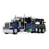 1/64 First Gear Peterbilt Model 389 Day Cab with Miller Century Model 1150 Rotator Wrecker (Black, Green & Blue) Diecast Model