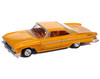 1961 Dodge Dart Phoenix Lowrider Mango Smoothie Metallic with Graphics and Orange Interior "Vintage Muscle" Series 1/64 Diecast Model Car by Auto World