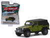 2010 Jeep Wrangler Unlimited Mountain Edition Rescue Green Metallic with Black Top "All Terrain" Series 9 1/64 Diecast Model Car by Greenlight