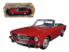 1/18 Motormax 1964 1/2 Ford Mustang Convertible Red "Timeless Classics" Diecast Car Model
