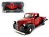 1/24 Motormax 1941 Plymouth Pickup Red Diecast Car Model