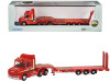 Scania T-Cab Truck RHD (Right Hand Drive) with Lowboy Trailer "Sandy Kydd" Red with Stripes 1/148 (N) Scale Diecast Model Car by Oxford Diecast Scania T-Cab Truck RHD (Right Hand Drive) with Lowboy Trailer "Sandy Kydd" Red with Stripes 1/148 (N) Scale Diecast Model Car by Oxford Diecast
