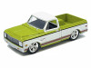 1/64 Greenlight 1972 Chevrolet C-10 Short Bed Custom (Mustard Yellow with White Two-Tone) Diecast Car Model
