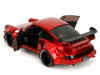 RWB Body Kit Red Metallic with Black Stripes "Pink Slips" Series 1/18 Diecast Model Car by Jada