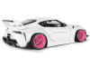 1/18 Solido 2025 Toyota GT Supra Liberty Walk (White with Pink Wheels) Diecast Car Model