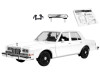 1986 Dodge Diplomat Police Car Unmarked White "Custom Builder's Kit" Series 1/24 Diecast Model Car by Motormax