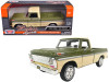 1/24 Motormax 1969 Ford F-100 Pickup Truck (Green & Cream White) Diecast Car Model